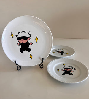 Chibi gojo plates